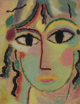有名な要約 Painting - 少女の頭 アレクセイ・フォン・ヤウレンスキー 表現主義